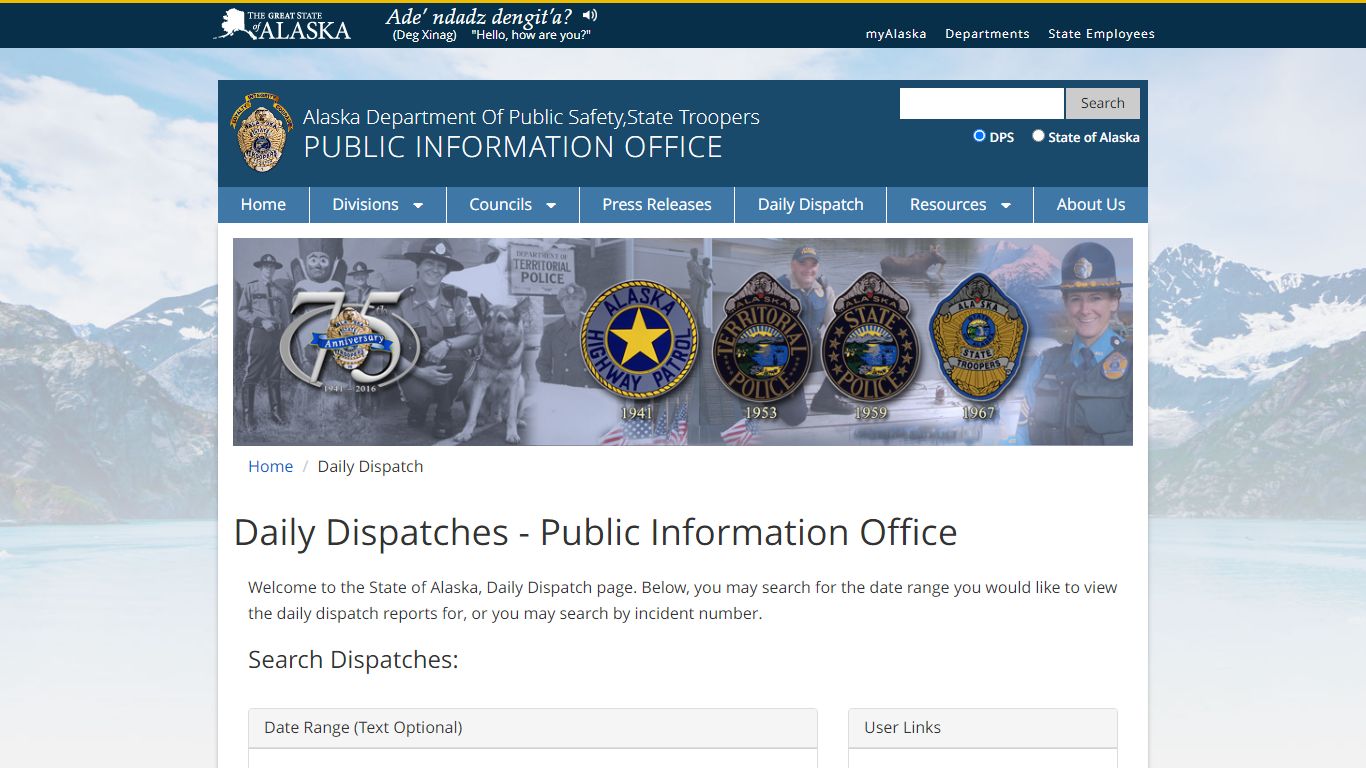 Department of Public Safety - Alaska